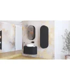 Wall cabinet VENEZIA 1D black order